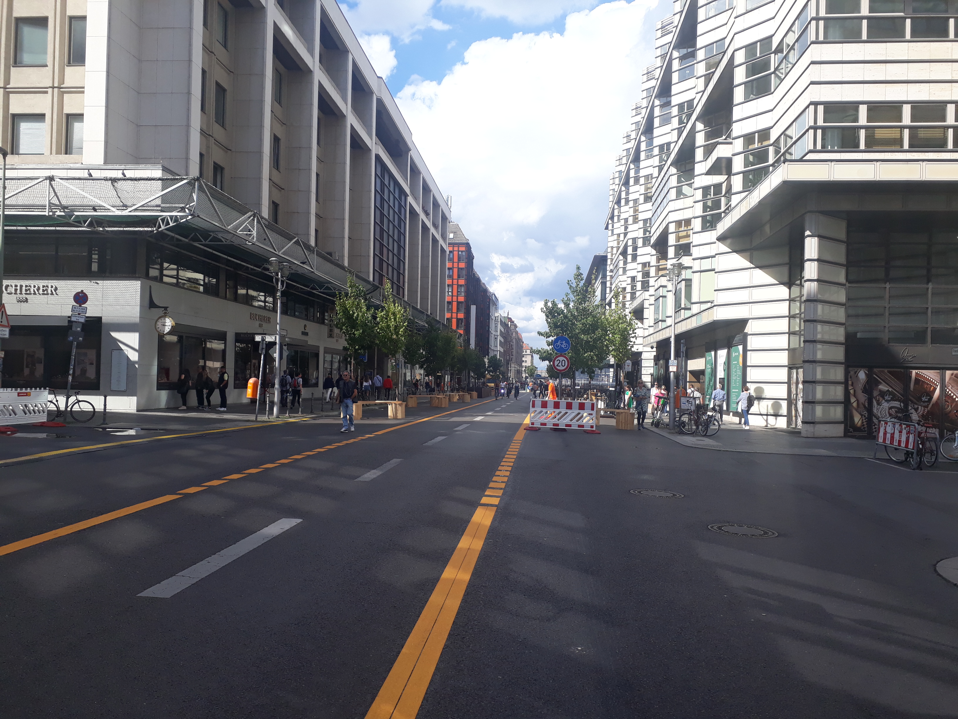 Friedrichstraße in Berlin, Herbst 2020